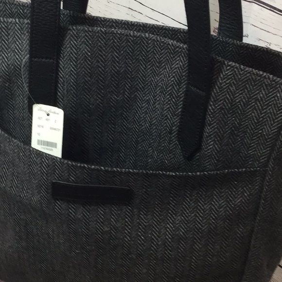 Brooks Brothers Wool And Leather Tote Bag - Picture 4 of 5